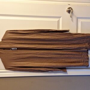 RW&CO Womens Pink Brown Sweater Lightknit